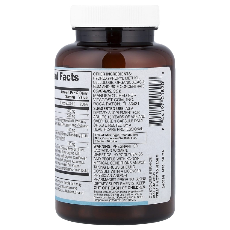 Vitacost, Synergy®, Vitamin D3, 60 Capsules