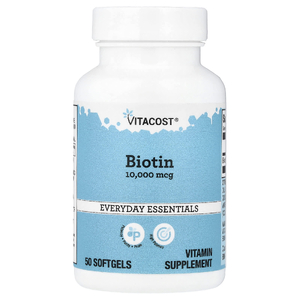 Vitacost, Biotin, 10,000 mcg, 50 Softgels