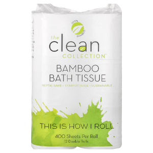 Vitacost, The Clean Collection™, туалетная бумага из бамбука, 12 двойных рулонов