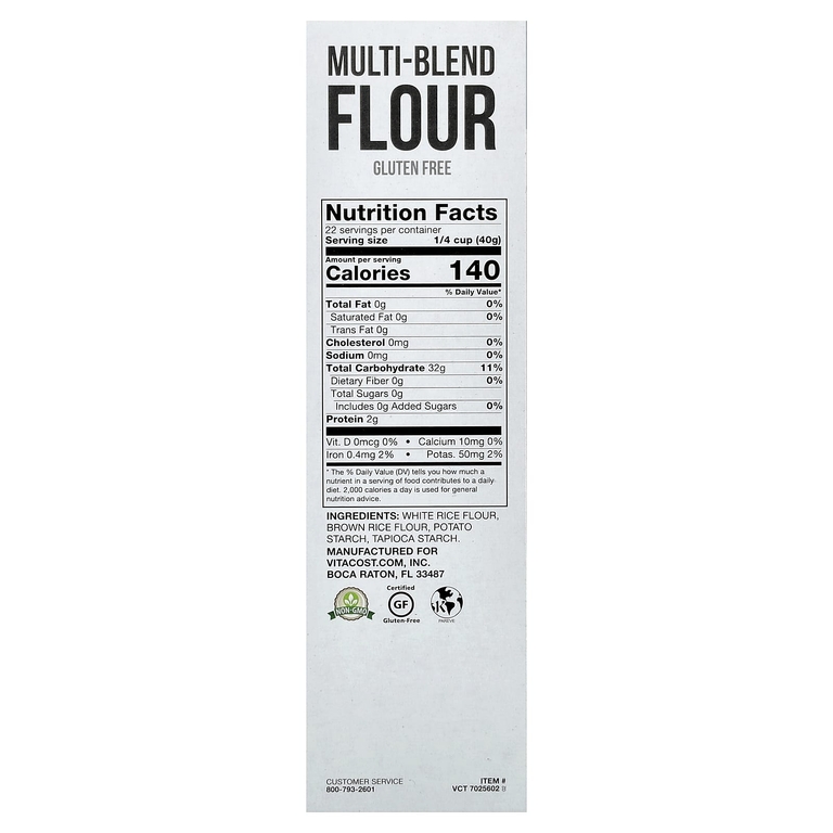 Vitacost, Multi-Blend Flour, Gluten Free, 32 oz (907 g)