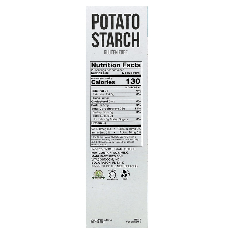 Vitacost, Potato Starch, Gluten Free, 32 oz (907 g)