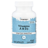 Vitacost, витамины A и Д3, 100 капсул