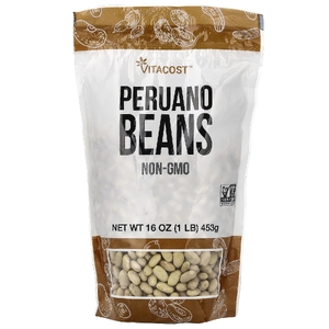Vitacost, Peruano Beans, 16 oz (453 g)