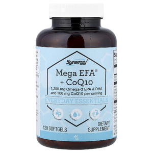 Vitacost, Synergy®, Mega EFA® с коэнзимом Q10, 120 капсул