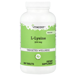 Vitacost, L-Lysine, 500 mg, 300 Tablets