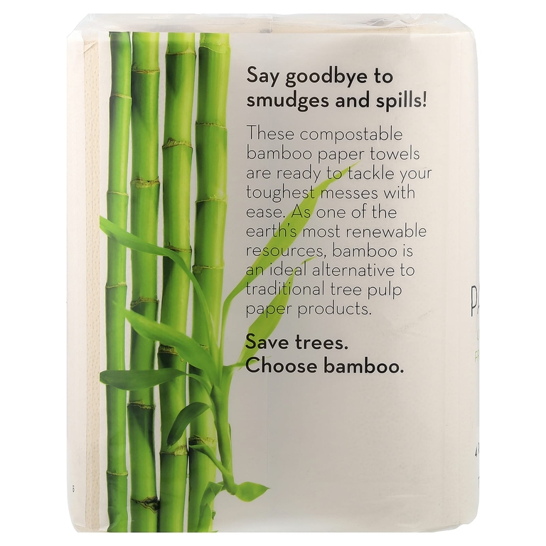 Vitacost, The Clean Collection™, Bamboo Paper Towels, 4 Rolls (Товар снят с продажи) 