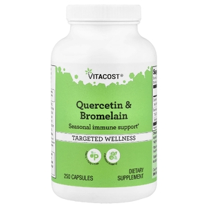 Vitacost, Quercetin & Bromelain, 250 Capsules