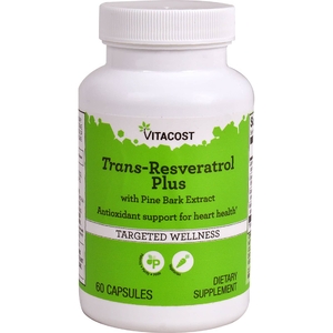 Vitacost, Trans-Resveratrol Plus, 60 Capsules