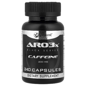 Vitacost, ARO3x®, Black Series Caffeine, 200 mg, 240 Capsules