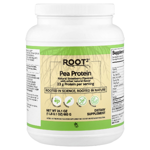 Vitacost, Root2®, Pea Protein, Natural Strawberry, 1 lb 8.1 oz (683 g)