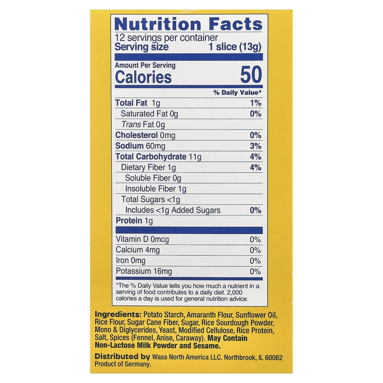 Wasa Flatbread, Gluten Free Crispbread, Original, 5.4 oz (155 g)
