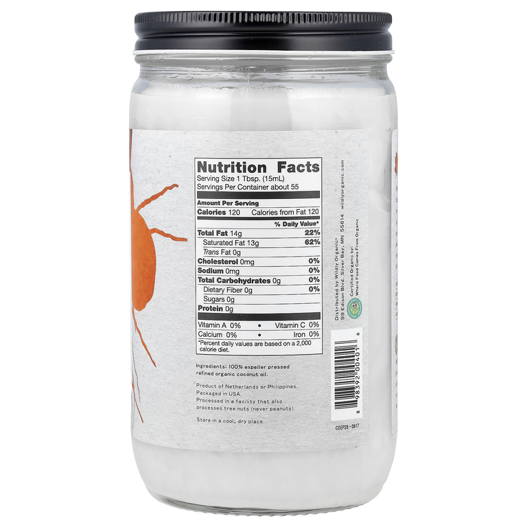 Wildly Organic, рафинированное кокосовое масло, 828 мл (28 жидк. унций)