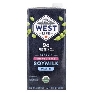 West Life, органическое соевое молоко, без подсластителей, 946 мл (32 жидк. унции)