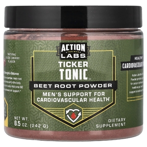 Action Labs, Ticker Tonic™, порошок из корнеплода свеклы, натуральный вкус черешни, 242 г (8,5 унции)