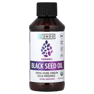 Zhou Nutrition, органическое масло черного тмина, 118 мл (4 жидк. унции)