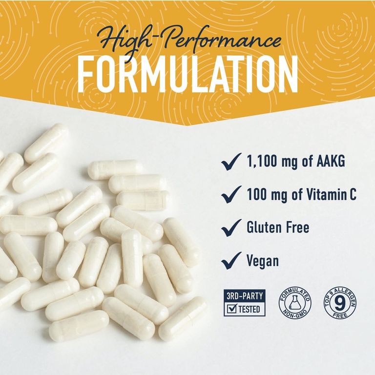 SMNutrition, AKG с высокоэффективным витамином C, поддержка здорового старения, 180 капсул