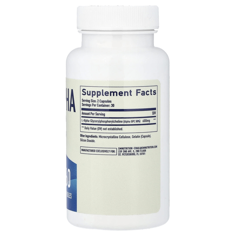 SMNutrition, альфа-ГФХ, 60 капсул (300 мг в 1 капсуле)