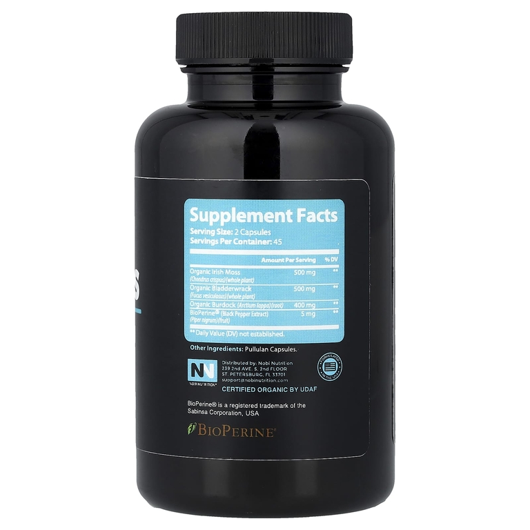 Nobi Nutrition, морской мох, 90 капсул