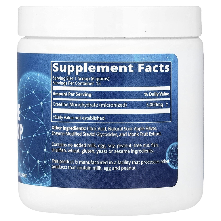 MRM Nutrition, мерная ложка креатина, кислое яблоко, 90 г (3,2 унции)
