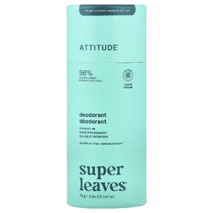 ATTITUDE, Super Leaves™, дезодорант, шалфей и розмарин, 75 г (2,64 унции)
