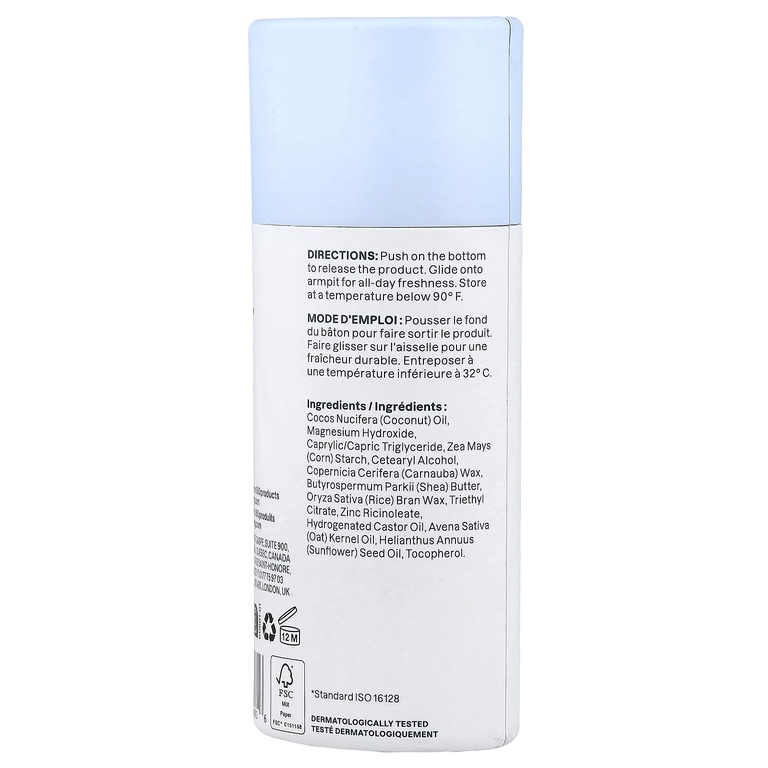 ATTITUDE, Sensitive Natural, дезодорант без отдушки, 75 г (2,64 унции)