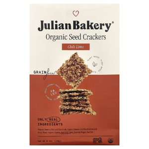 Julian Bakery, крекеры из органических семян, чили и лайм, 238 г (8,4 унции)
