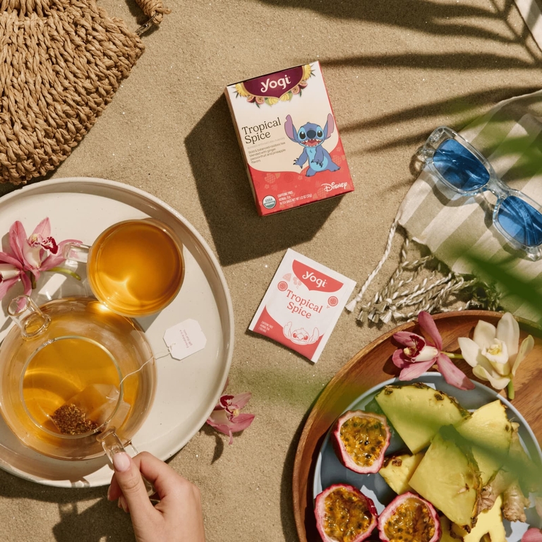 Yogi Tea, травяной чай, тропические пряности, без кофеина, 16 чайных пакетиков, 32 г (1,12 унции)