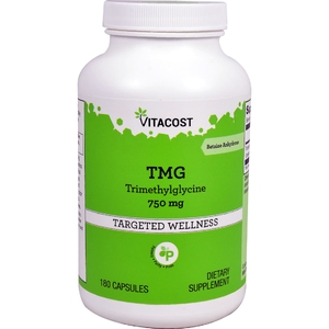Vitacost, ТМГ, 750 мг, 180 капсул