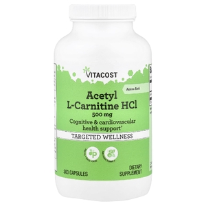 Vitacost, Acetyl L-Carnitine HCl, 500 mg, 300 Capsules