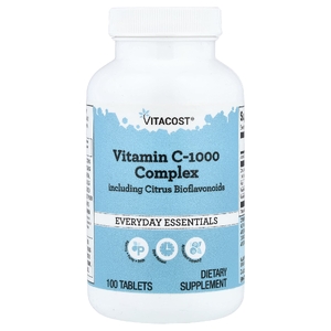 Vitacost, комплекс витамина C-1000 с цитрусовыми биофлавоноидами, 100 таблеток