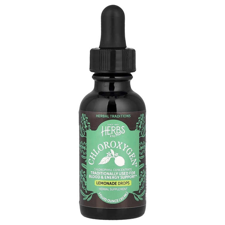 Herbs Etc., ChlorOxygen® в каплях, со вкусом лимонада, 30 мл (1 жидк. унция)