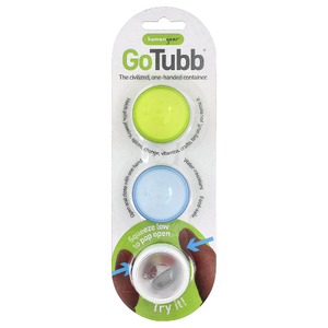 Humangear, GoTubb®, прозрачные, зелёные и синие, 3 шт. в упаковке