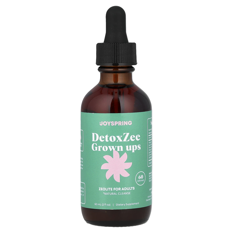 JoySpring, DetoxZee Grown Ups, цеолит для взрослых, 60 мл (2 жидк. унции)