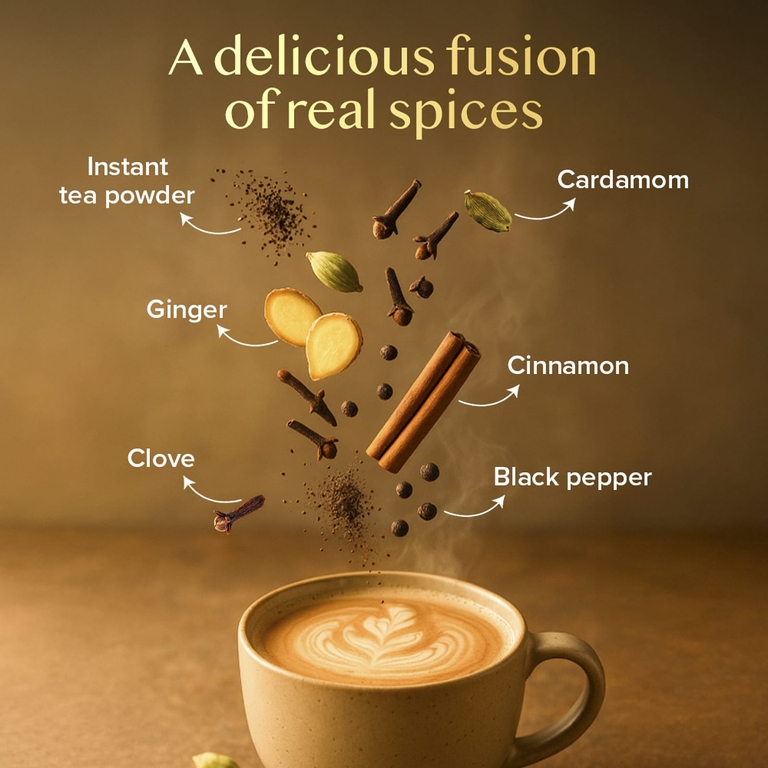 Vahdam Teas, растворимая смесь, чай латте, 10 пакетиков, 220 г (Товар снят с продажи) 