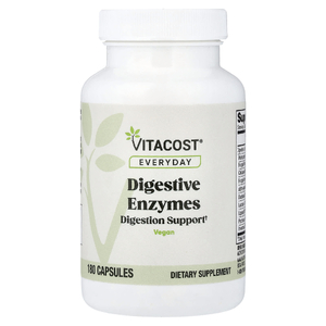 Vitacost, Everyday, пищеварительные ферменты, 180 капсул
