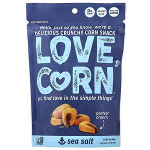 Love Corn, вкусная хрустящая кукуруза, с морской солью, 115 г (4 унции)