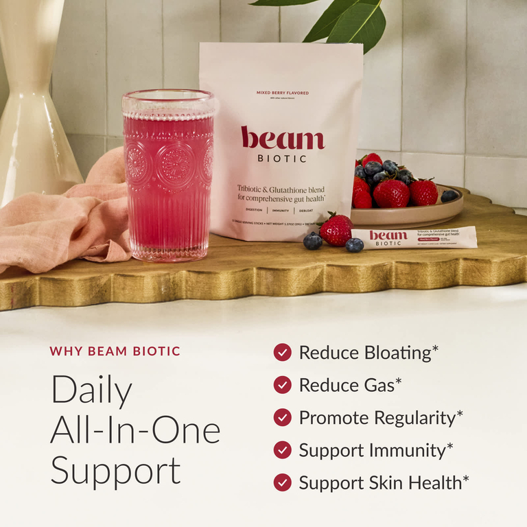 Beam, Biotic, ягодное ассорти, 15 стик-пакетов по 2,6 г (0,09 унции)