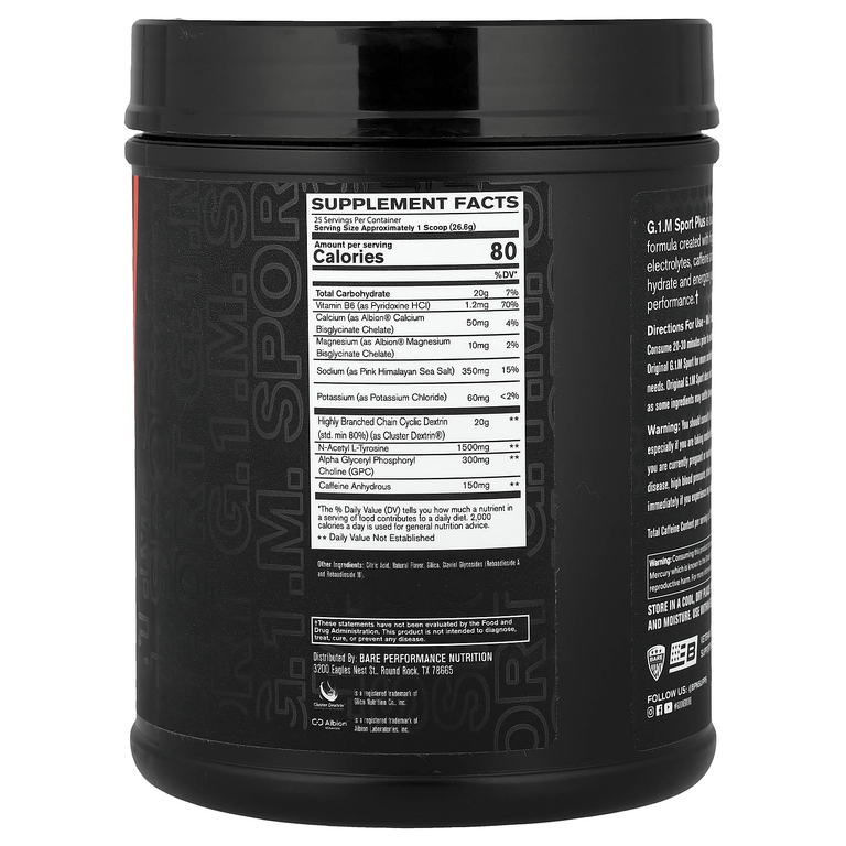 BPN, G.1.M Sport+, с апельсиновым вкусом, 665 г (1 фунт 7,4 унции)