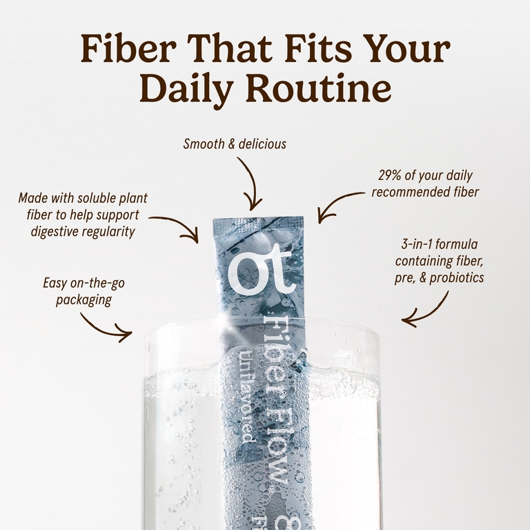 Organic Traditions, Fiber Flow™, без добавок, 12 стиков по 9 г (0,32 унции)