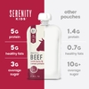 Serenity Kids, говядина травяного откорма с капустой и бататом, для детей от 6 месяцев, 6 паучей по 99 г (3,5 унции)