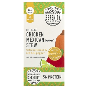 Serenity Kids, рагу из курицы по-мексикански с мускатным орехом и красным сладким перцем, для детей от 6 месяцев, 6 паучей по 99 г (3,5 унции)