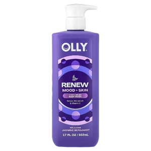 OLLY, Renew, гель для душа с витаминами, расслабляющий жасмин и бергамот, 502 мл (17 жидк. унций)