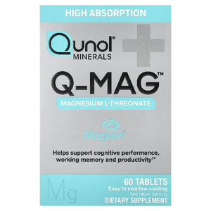 Qunol, Q-MAG™, L-треонат магния, 60 таблеток (72 мг в 1 таблетке)