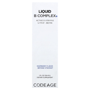 Codeage, жидкий комплекс витаминов группы B, малина, 29,6 мл (1 жидк. унция)