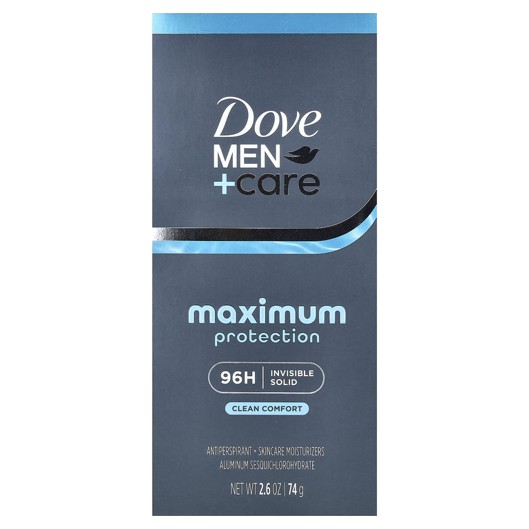 Dove, Men + Care, антиперспирант с максимальной защитой, Clean Comfort, 74 г (2,6 унции)