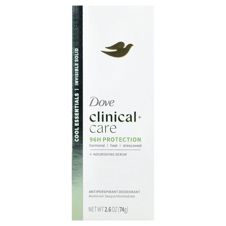 Dove, Clinical + Care, дезодорант-антиперспирант, Cool Essentials, 74 г (2,6 унции)