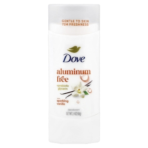 Dove, дезодорант без алюминия, сияющая ваниль, 68 г (2,4 унции)