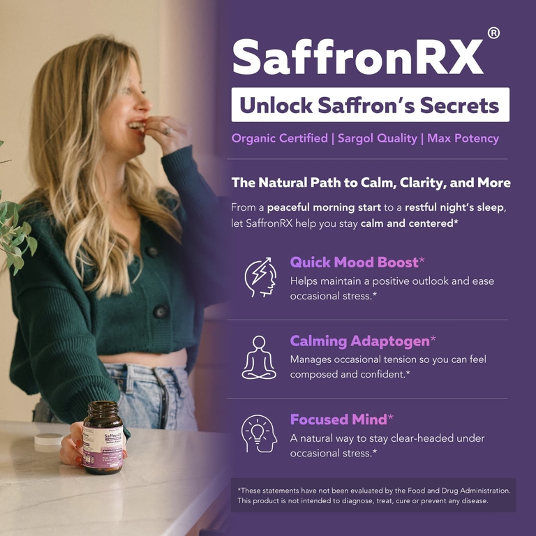 Triquetra Health, SaffronRX®, экстракт шафрана, 30 капсул