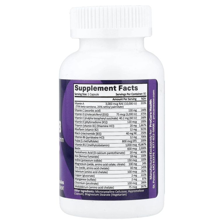 ProCare Health, Core 18, бариатрические мультивитамины, 90 капсул