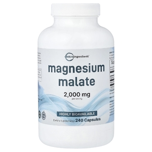 Micro Ingredients, малат магния, 240 капсул (500 мг в 1 капсуле)